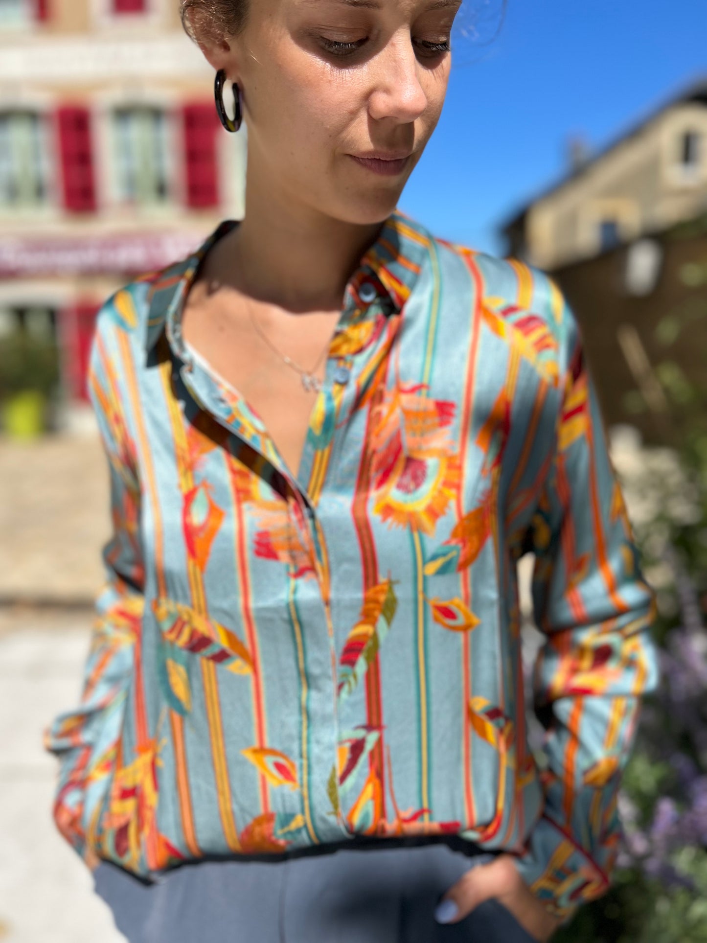 Chemise Kiwi Bleue Wild