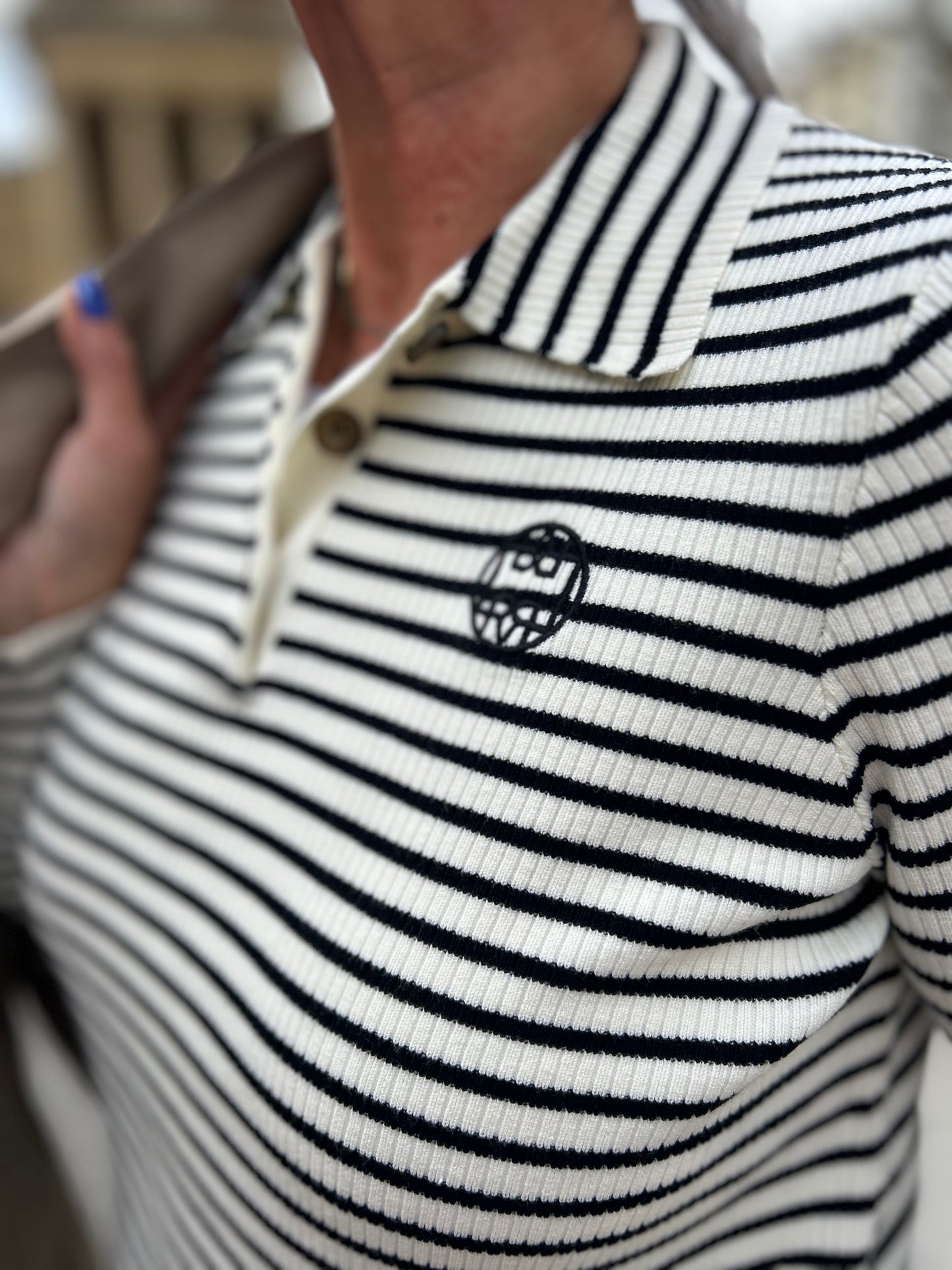 Polo marinière pour femme boutique vêtements Belgique