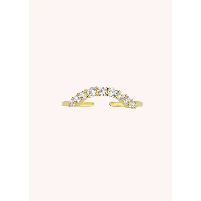 Bague - Stephanie MYA BAY - bague demi cercle avec brillants