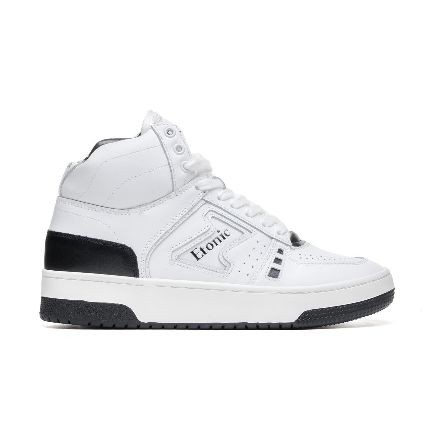 Baskets hautes blanches et noires B509 MID Etonic boutique pour femmes en Province du Luxembourg