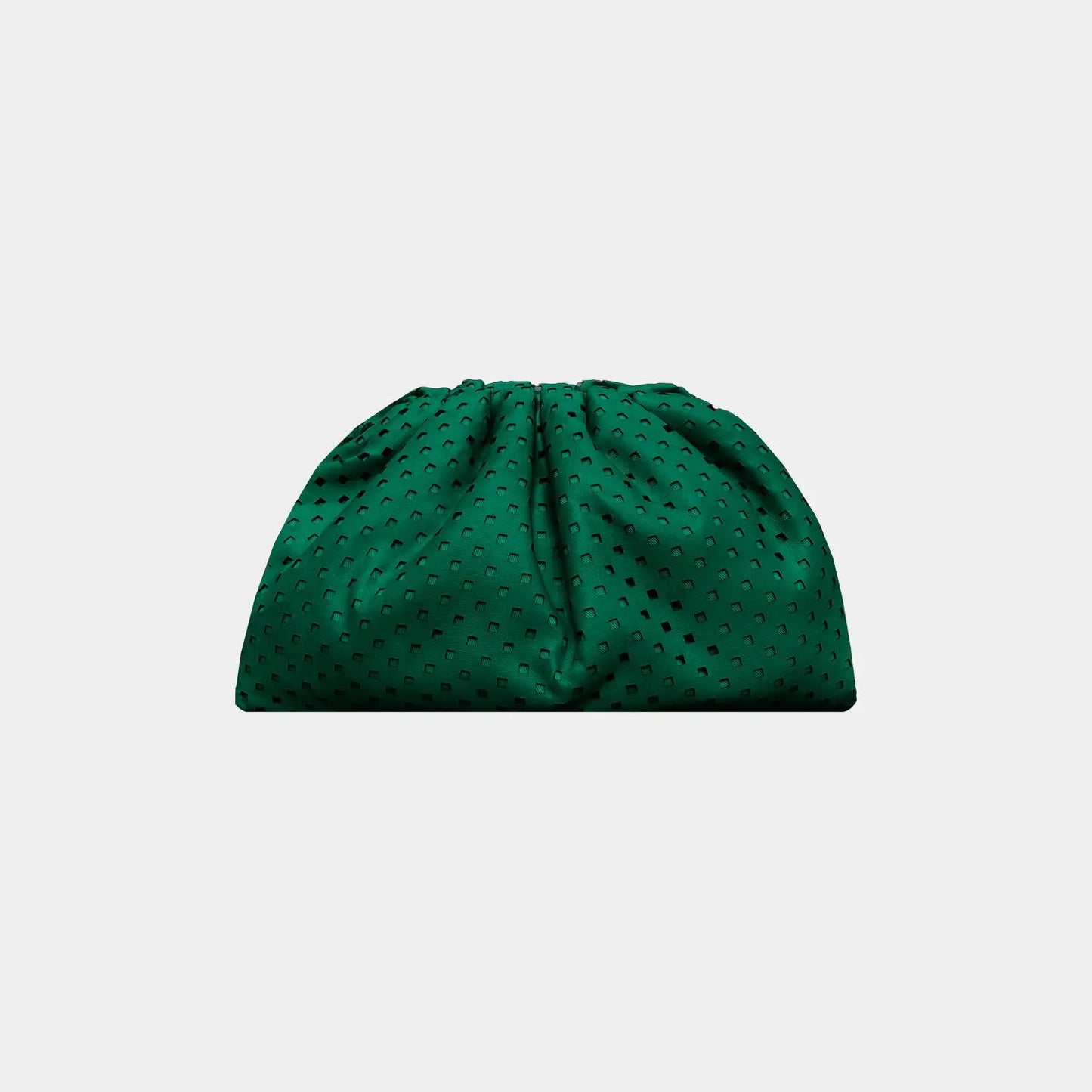 Big Uniq Perforate Verde Sista - sac en cuir vert perforé