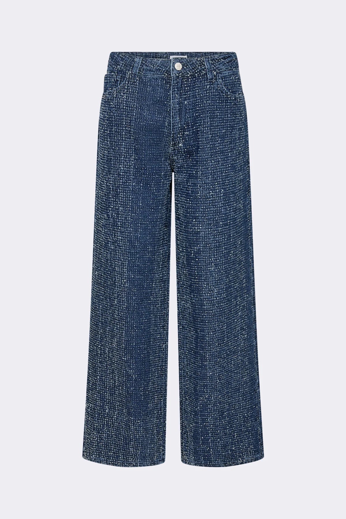 Jeans large brut effiloché pour femme Levete Room