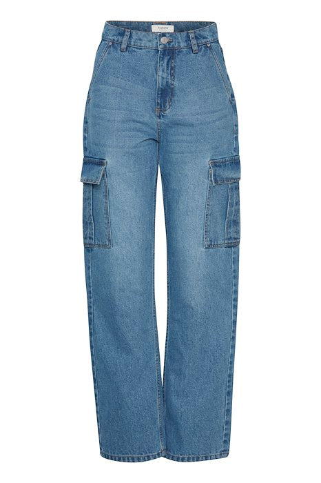 Denim cargo tendance femme byoung