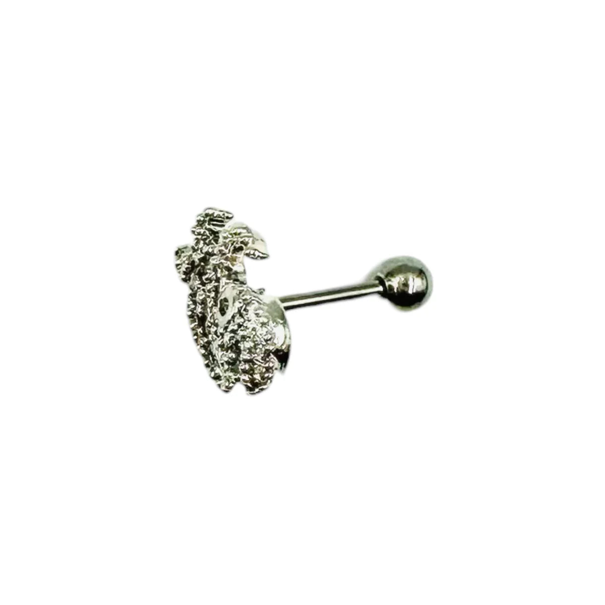 Piercing d'oreille pieuvre argent