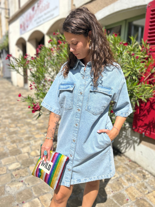Robe Denim Flowy
