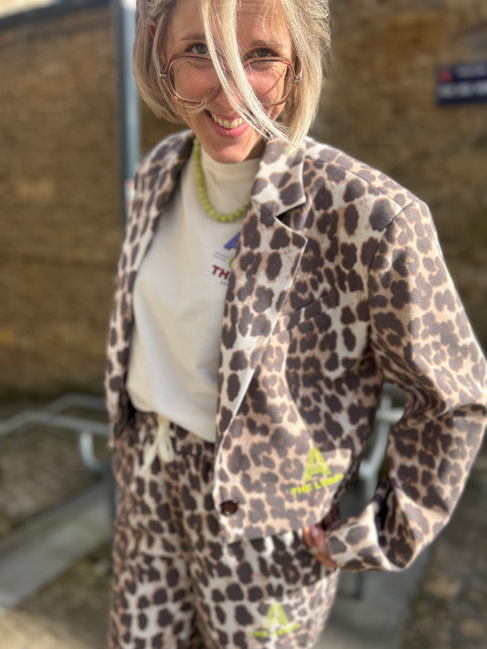 Blazer Cropped Animal