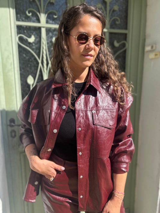 Blouse Faux Leather