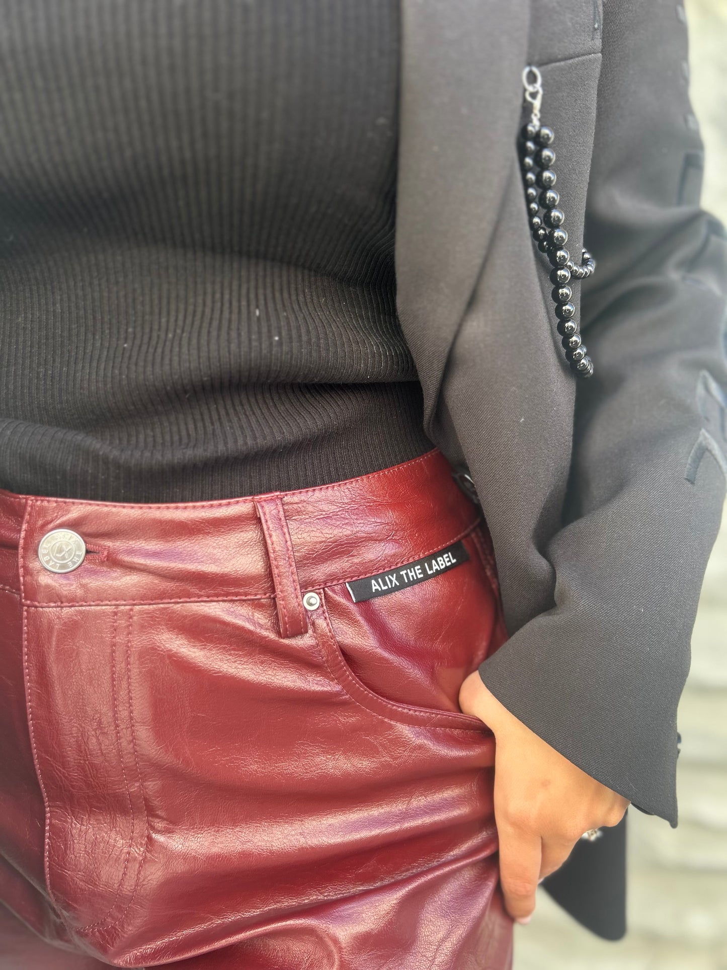 Pantalon Faux Leather