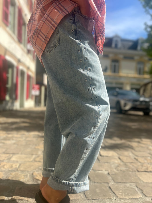 Jean Barrel Studded