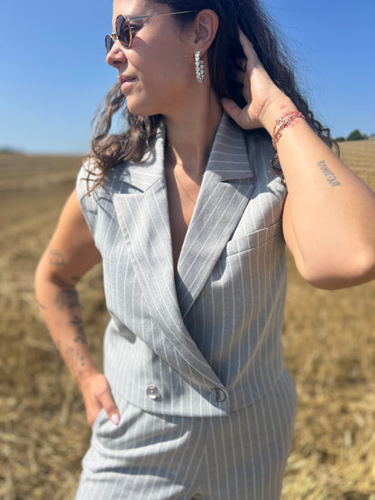 Gilet Pinstripe