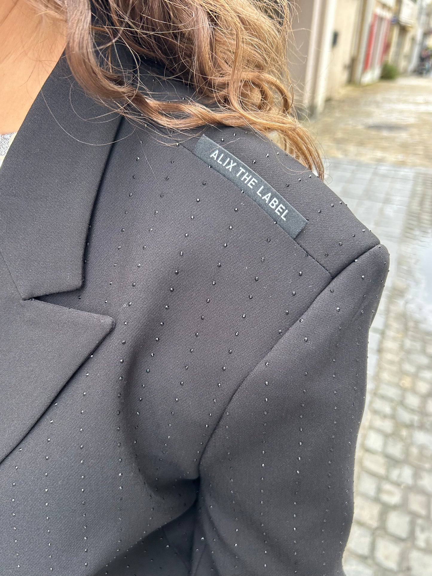 Blazer Cropped Studs