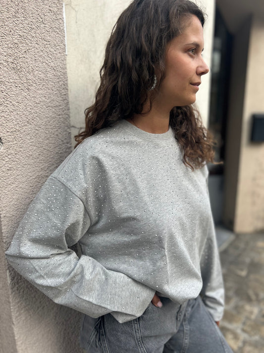 T-shirt Studded Manches Longues