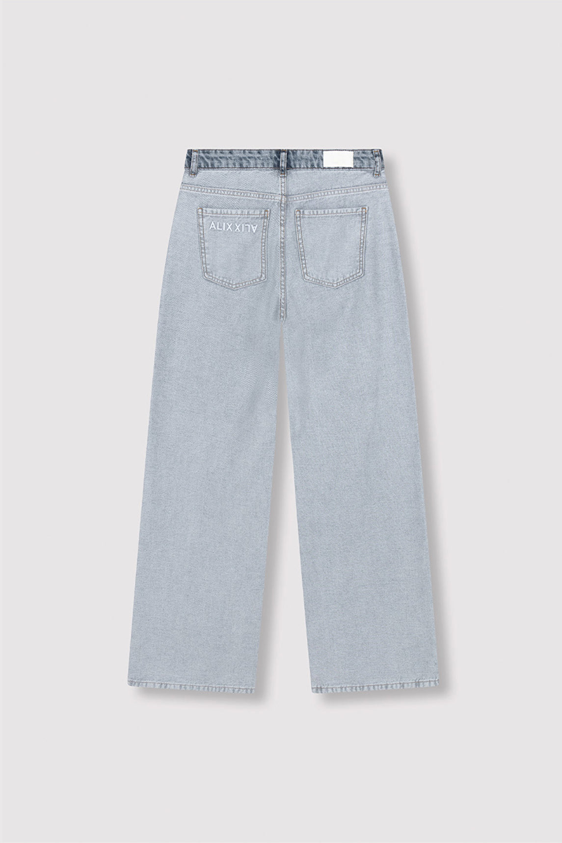 Jean bicolore Alix The Label avec broderie ALIX au dos - vue arrière