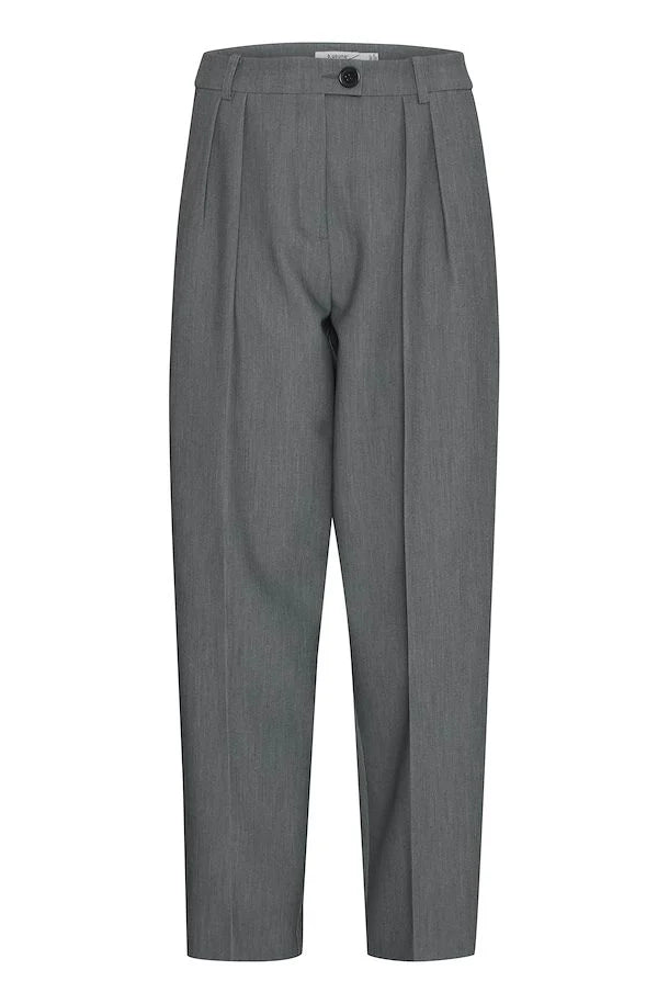 Pantalon gris à pinces pour femme, boutique vêtements à Virton, province de luxembourg