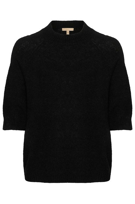 Pullover noir avec manches courtes pour femme boutique luxembourg