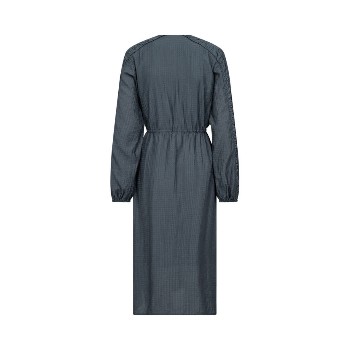 Robe grise manches longues élastique à la taille boutique province de luxembopurg
