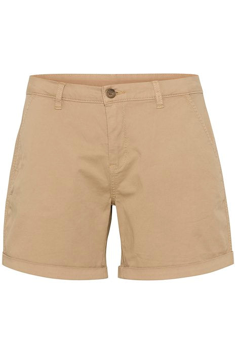 Mini short camel pour femme