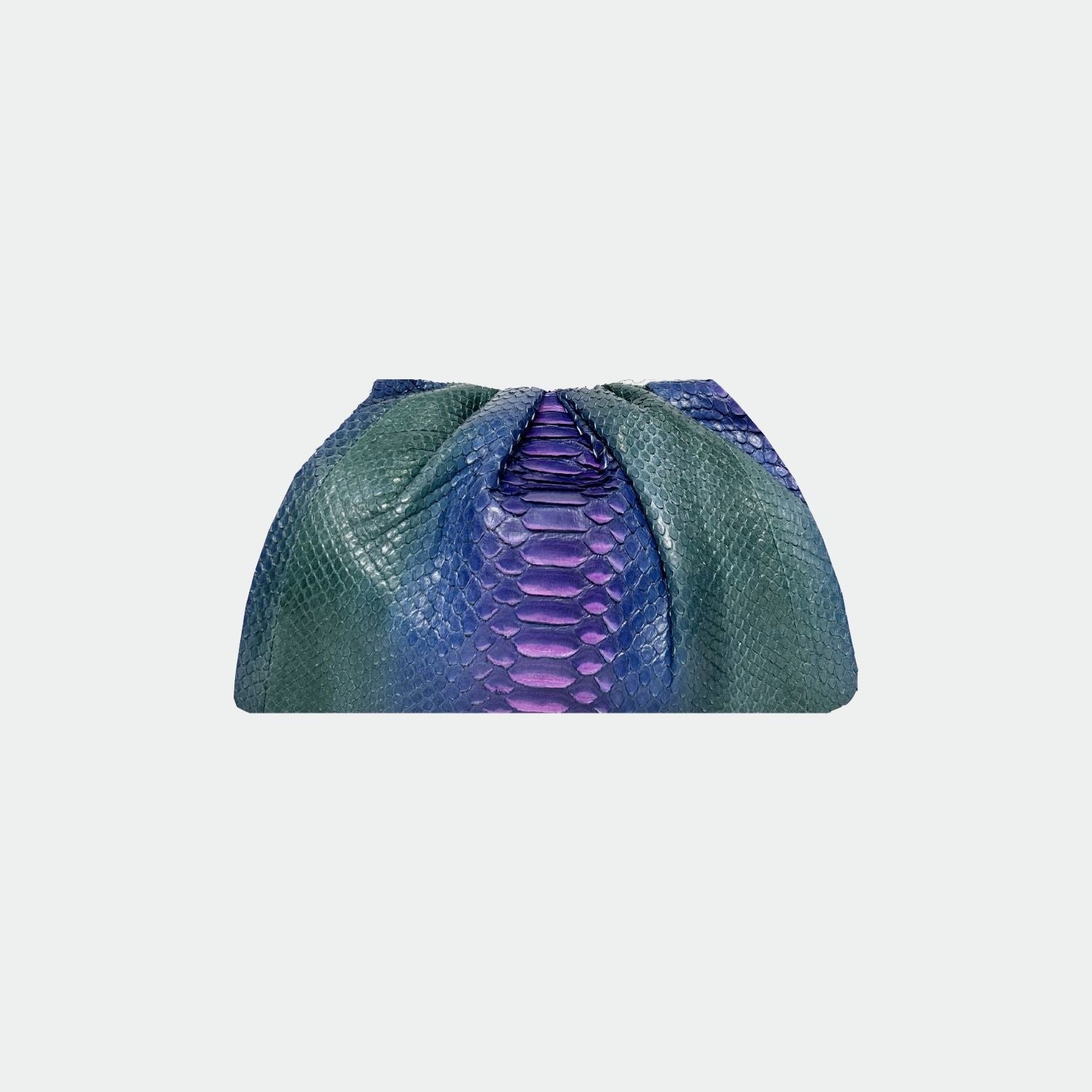 Sac en python Uniq Big Sista Paris vert et violet