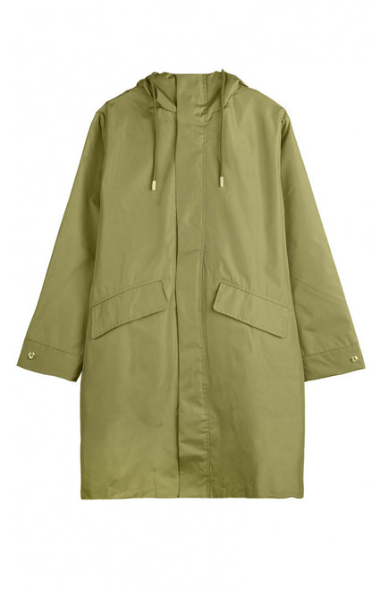 Veste Marciello kaki WILD vue de face, coupe oversize avec poches à rabat